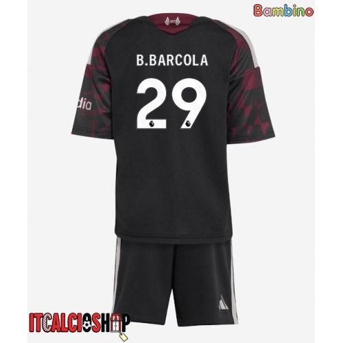 Liverpool Bradley Barcola #29 Terza Maglia Bambino 2026-27 Manica Corta (+ Pantaloni corti)